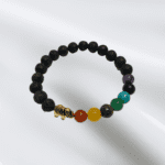 Kamień wulkaniczny Słoń Chakra - Bransoletka z Kamieniami