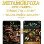 AKCJA METAMORFOZA KETO PAKIET: „Schudnij 7 kg w 14 dni” + „50 Keto Deserów Bez Cukru”