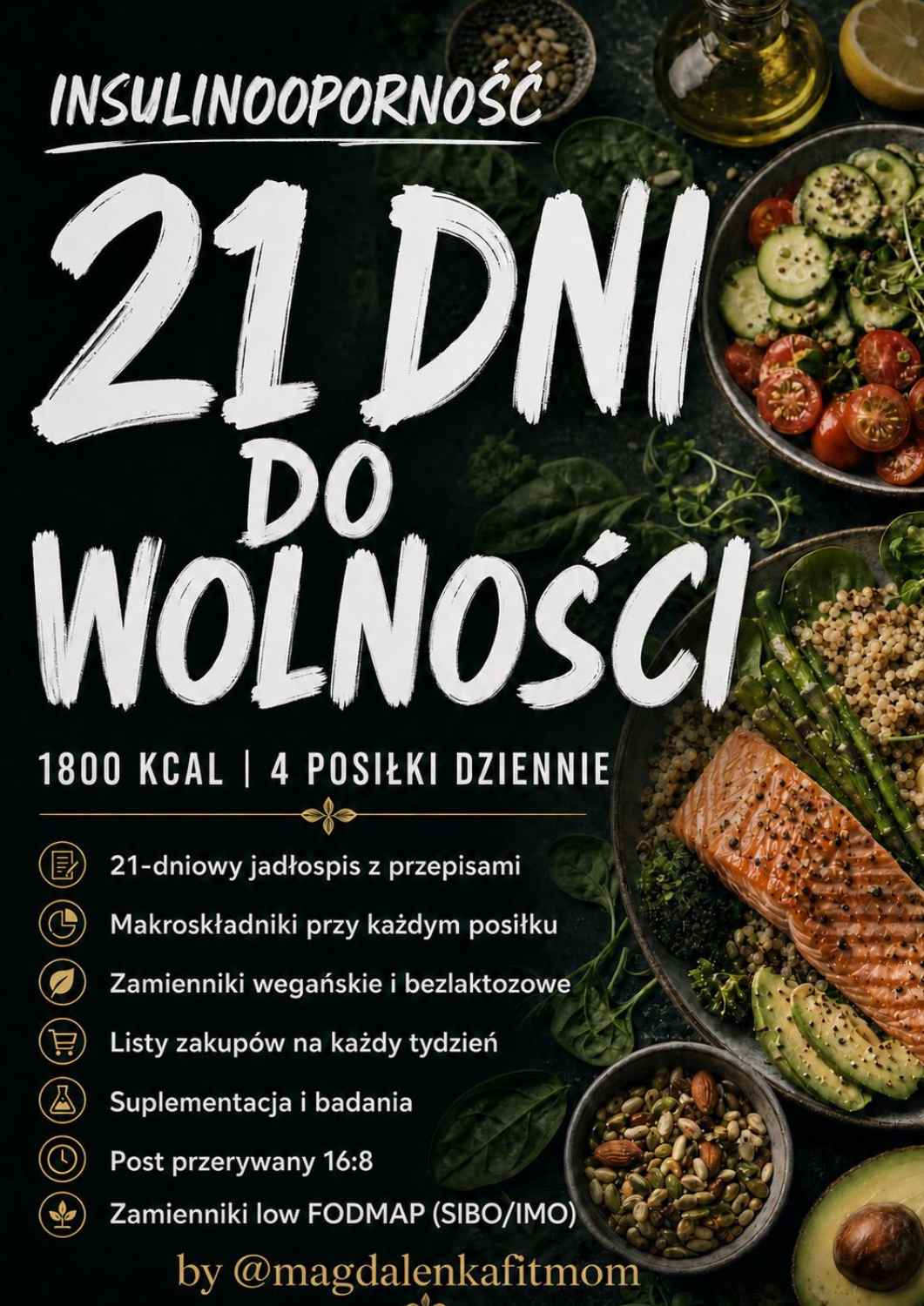 sklep produkty - ulotka(80) Absolutna nowość! Insulinooporność: 21 Dni do Wolności – Kompletny plan dietetyczny (1800 kcal) - obrazek 1
